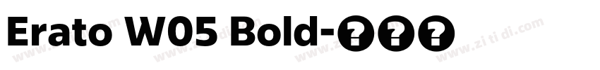 Erato W05 Bold字体转换